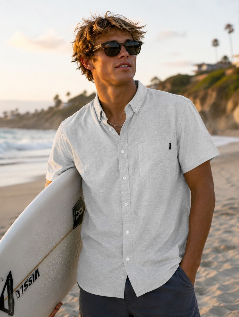Molokai Surf Co button-down shirt. Size large